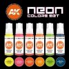 AK Interactive AK11610 3G NEON COLORS SET